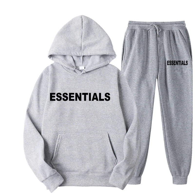 Essentials Jogging Tracksuit Spring Hooded Sweatshirt 1