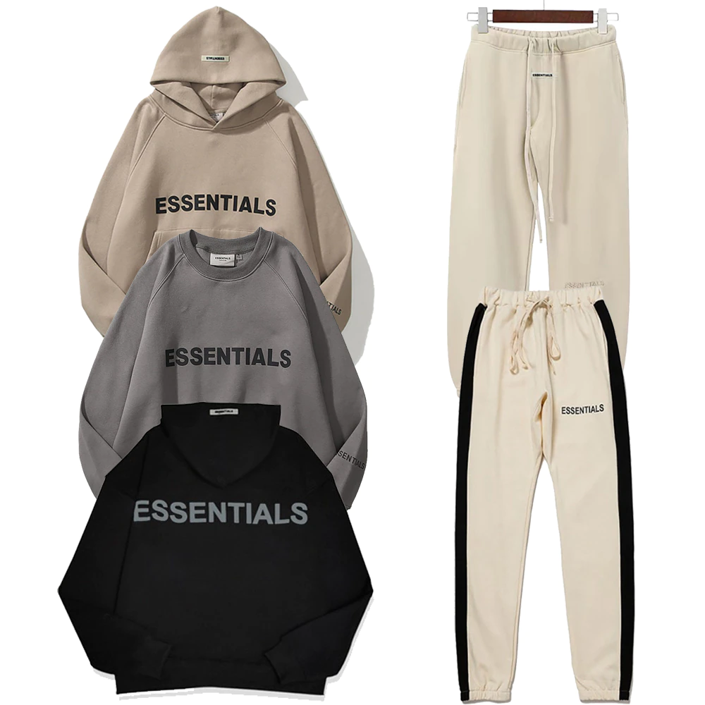 Essentials Fall and winter hooded sweatshirt pants 1