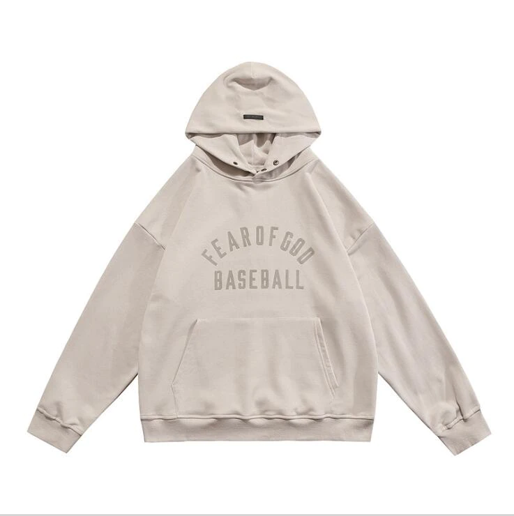Fear Of God BASEBALL flocking high street sweater hoodie 1
