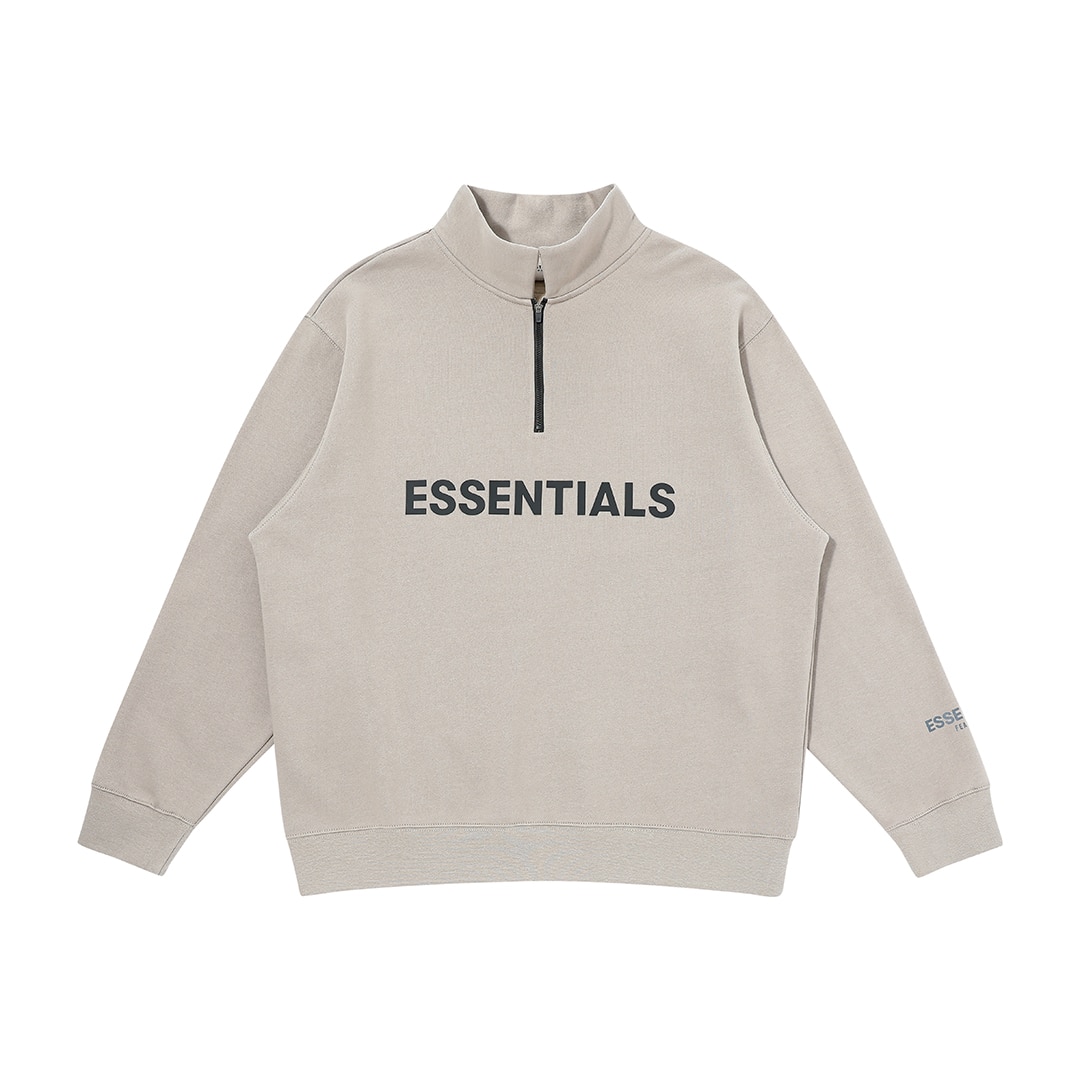 Fear of God Essentials half zipper half high collar sweater 1