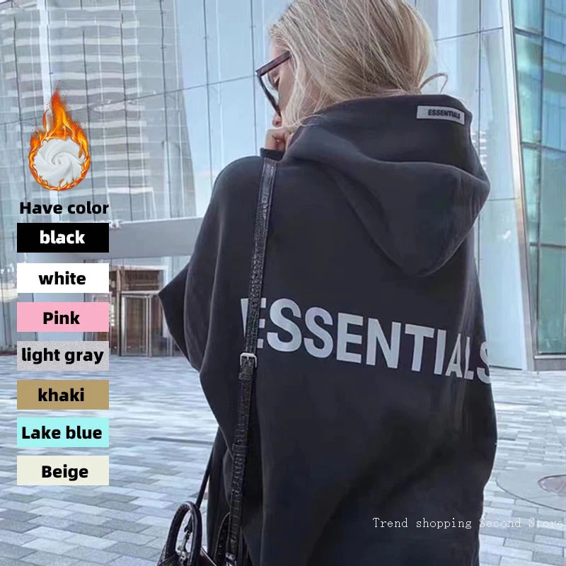 Essentials Reflective 100% Cotton Pullover Hoodies 1