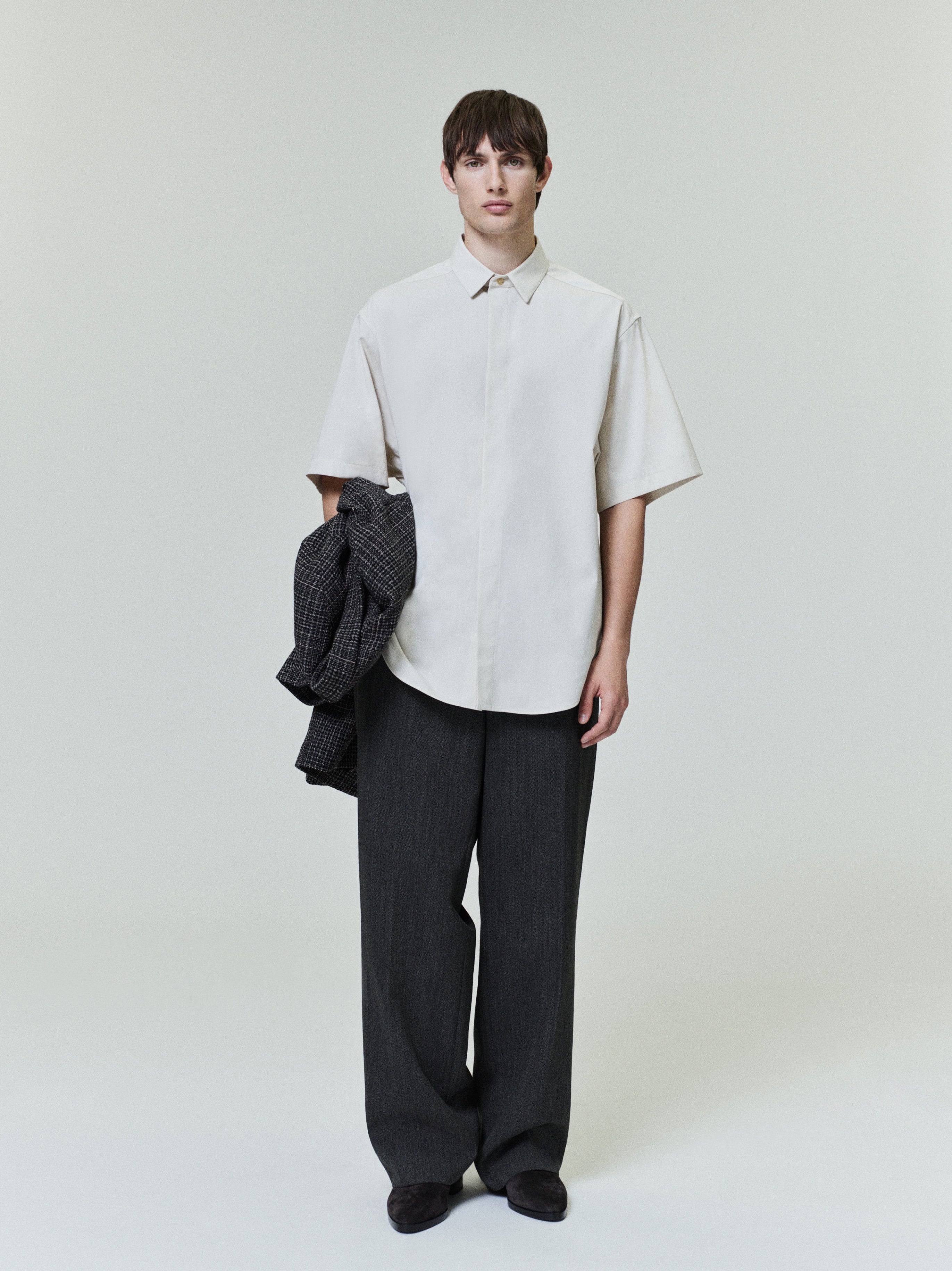 Cotton Wool Oxford Classic Short Sleeve Shirt