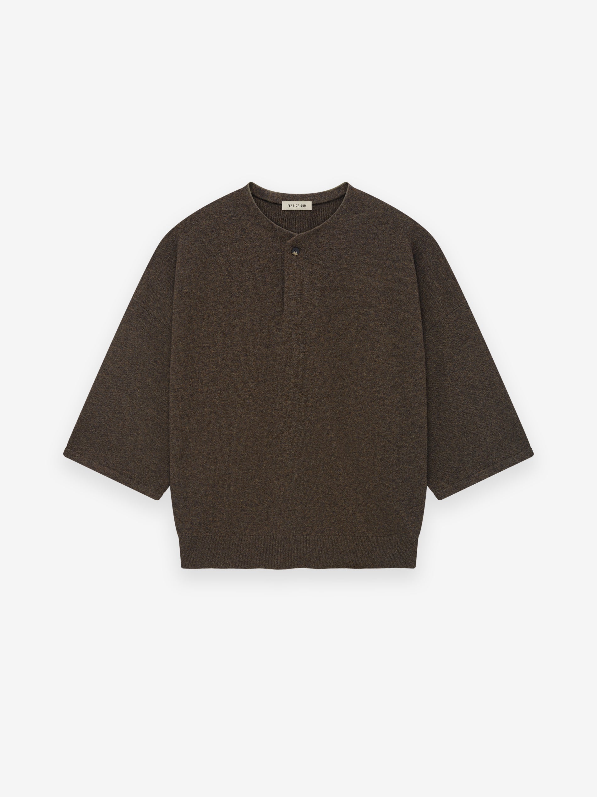 Fine Knit Henley Tee