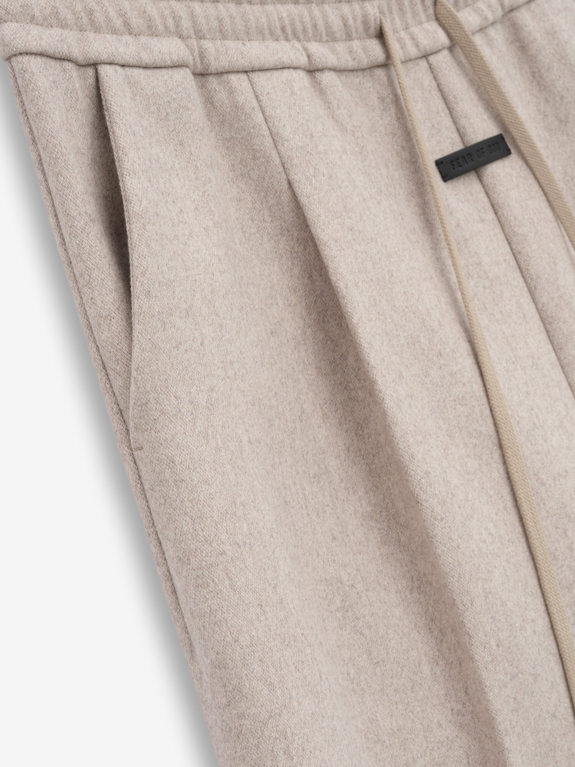 Military Wool Wide Leg Pants