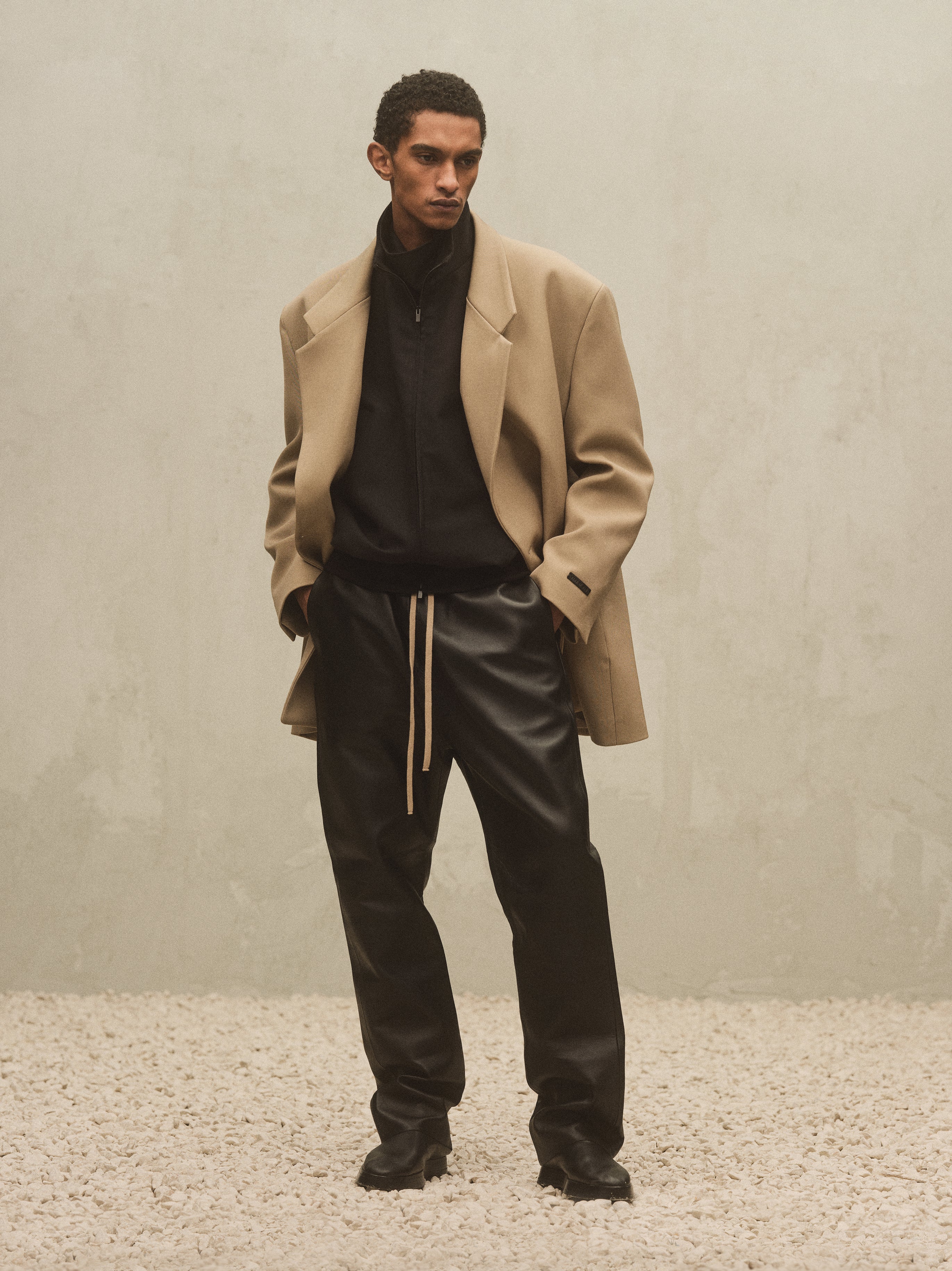 Nubuck Leather Forum Pants