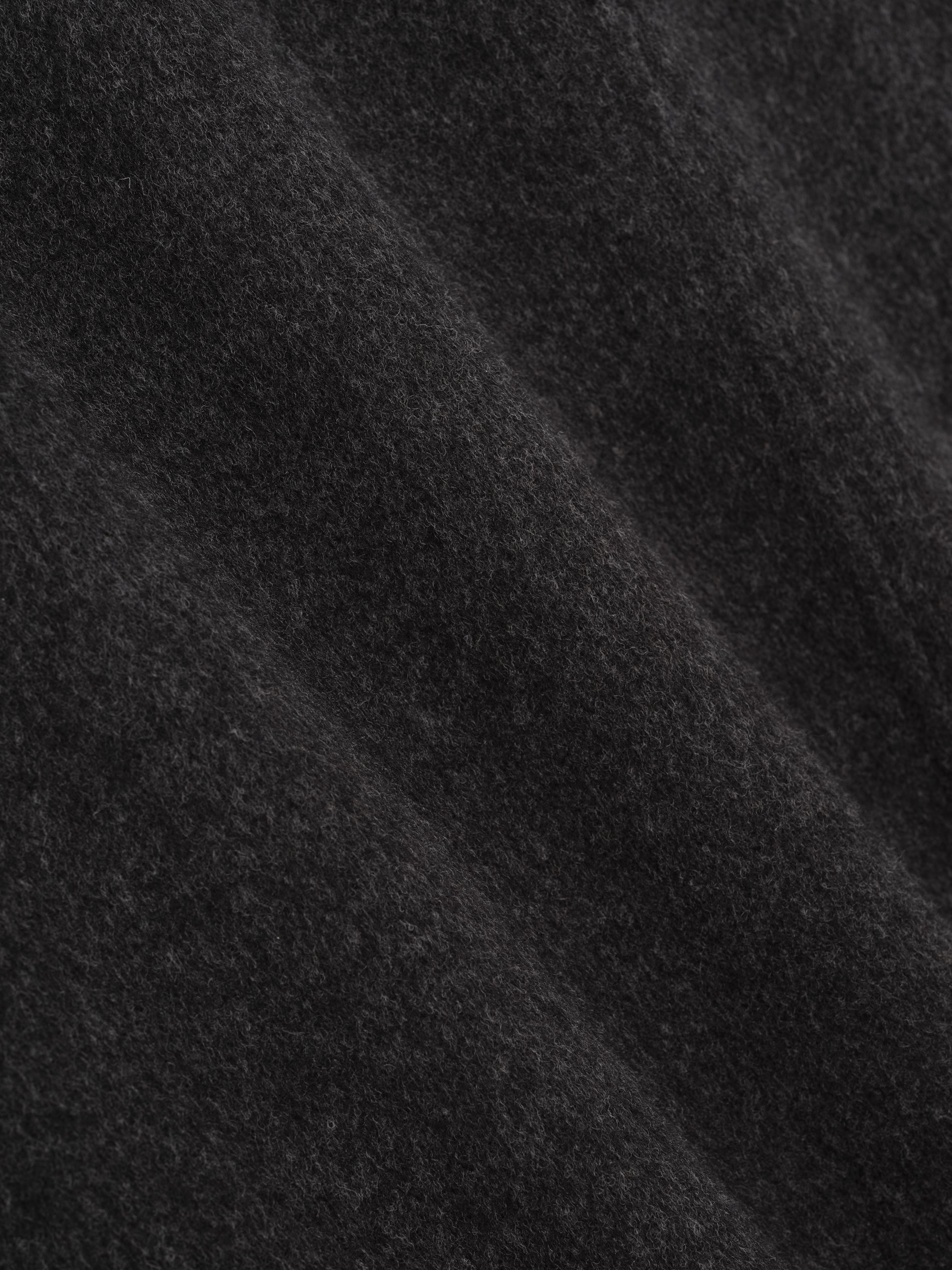 Wool Cashmere Relaxed Lapelless Blazer