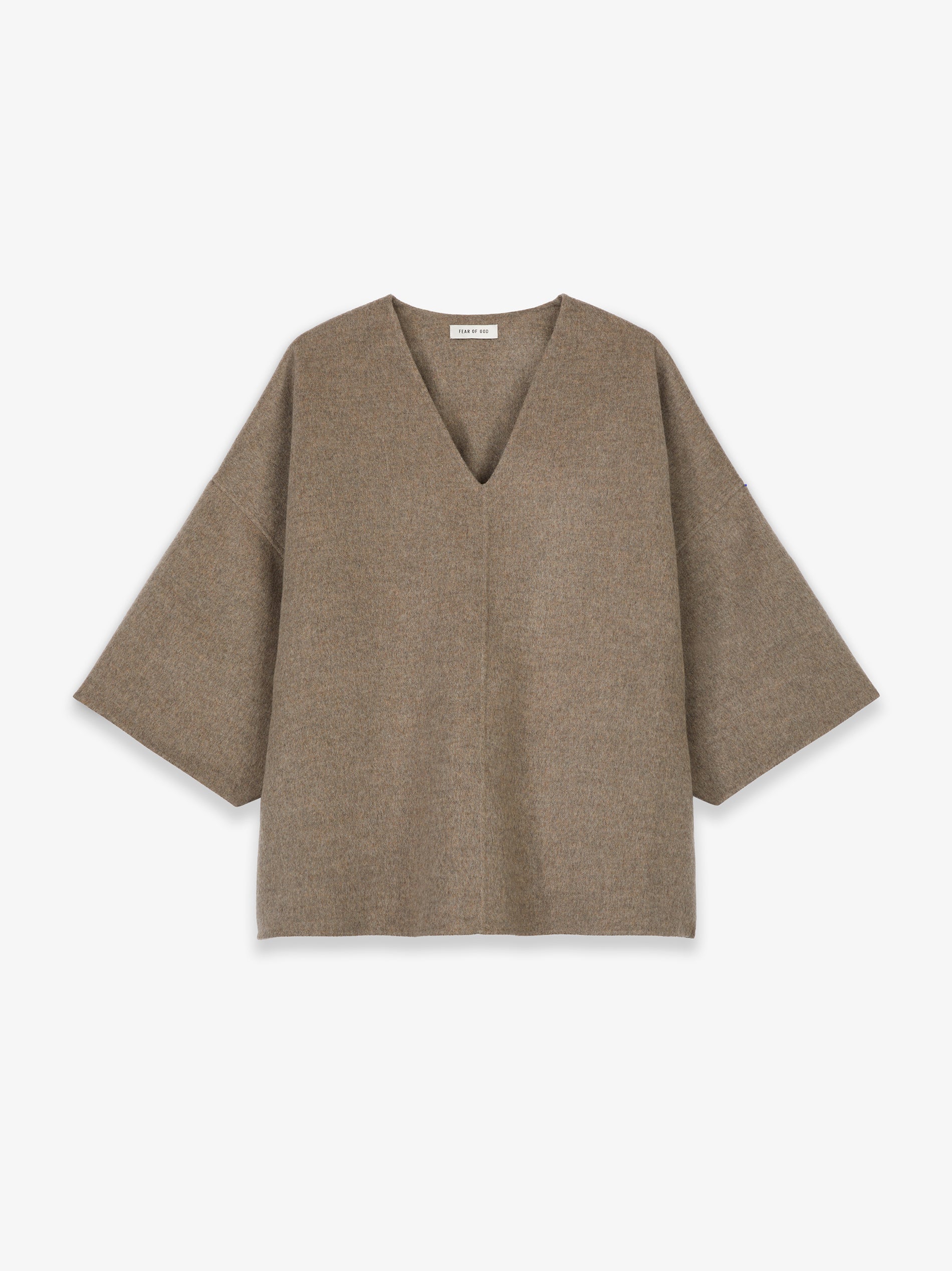 Wool Cashmere V-Neck Lounge Tee