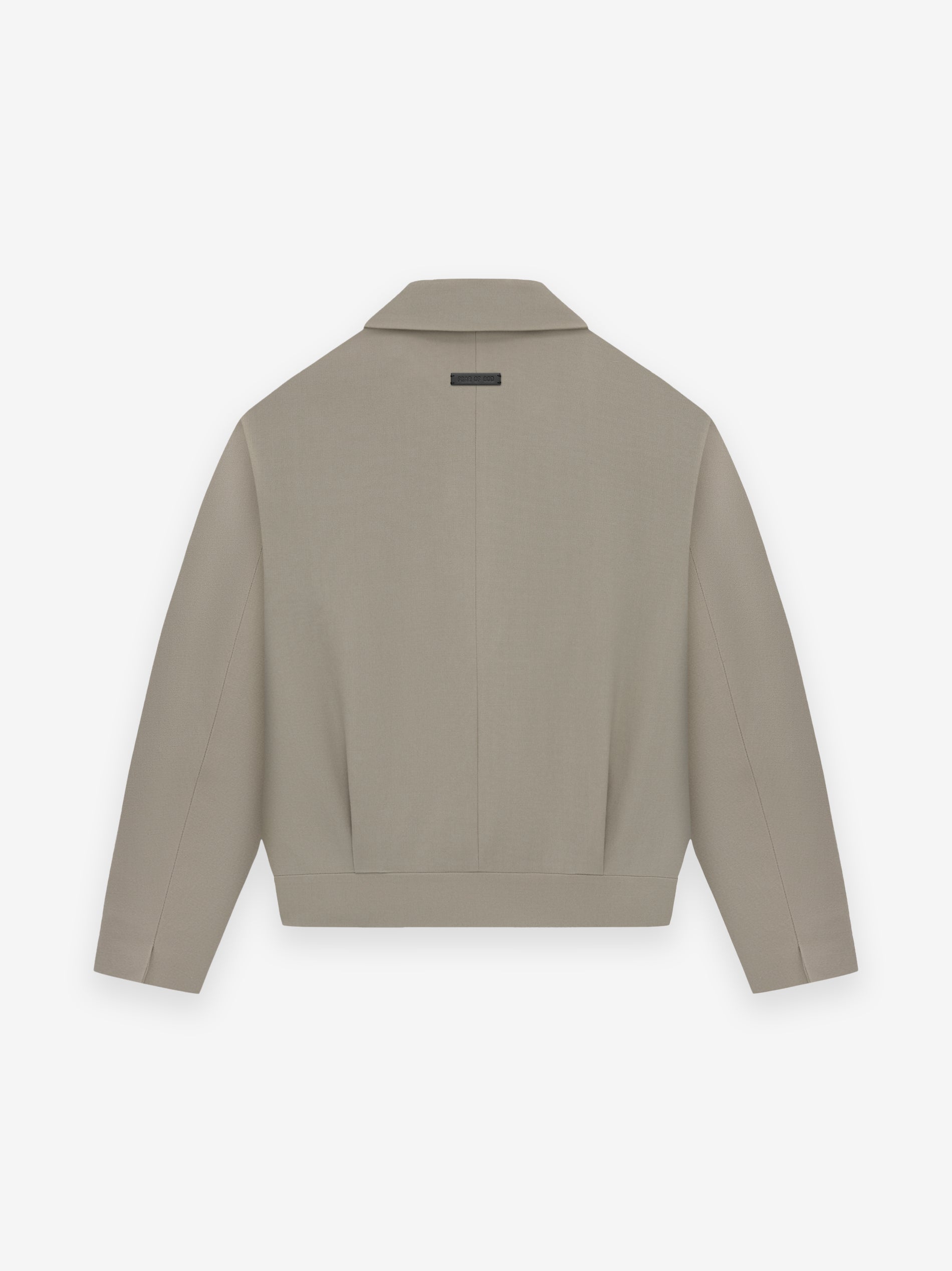 Wool Gabardine Notch Lapel Jacket