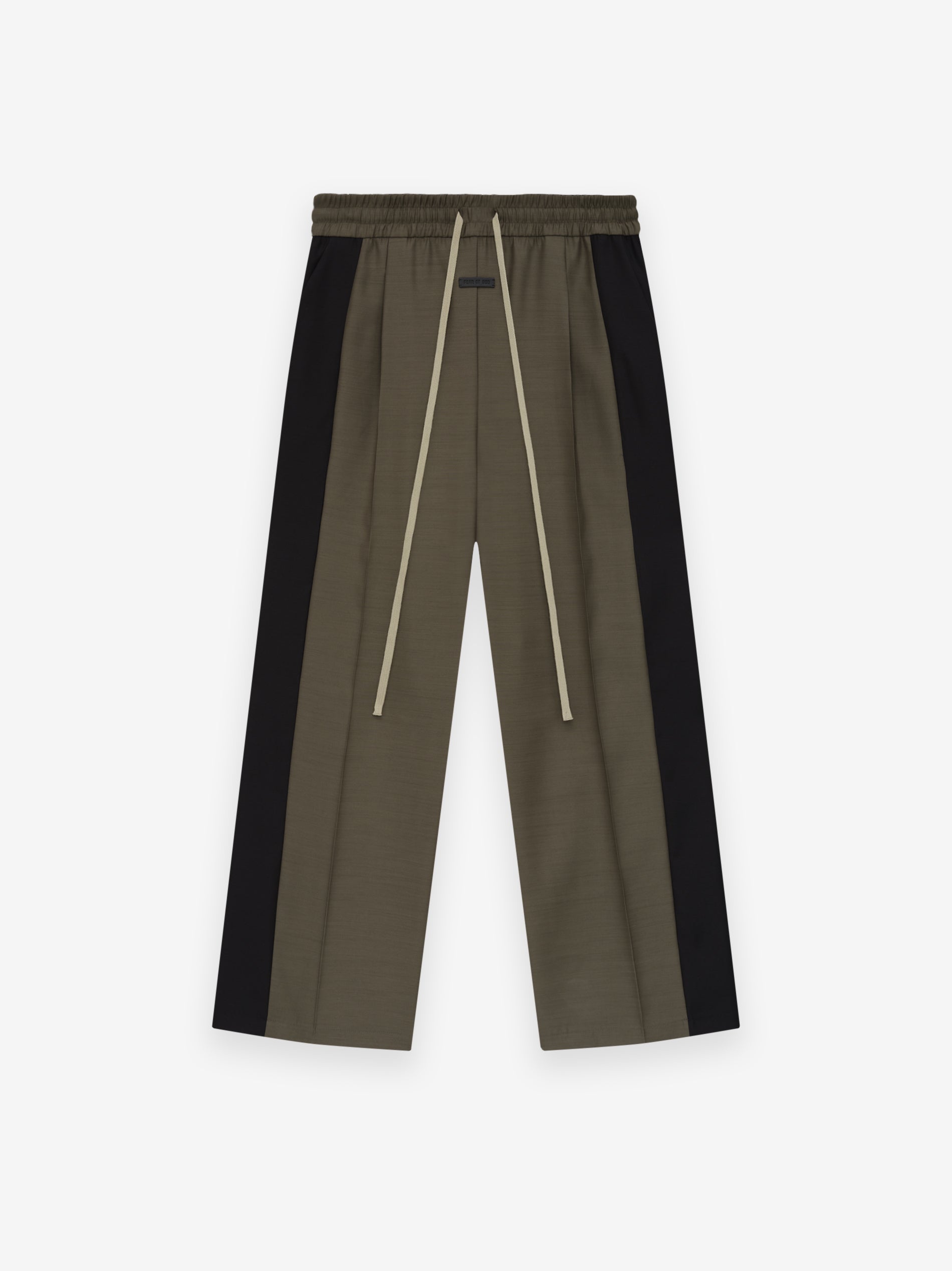 Wool Silk Side Stripe Pants